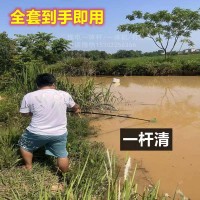 新款加強(qiáng)款鋰電抄網(wǎng),大功率一體桿麻魚竿